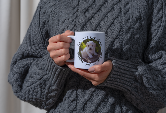 Taza personalizada "Huellas"