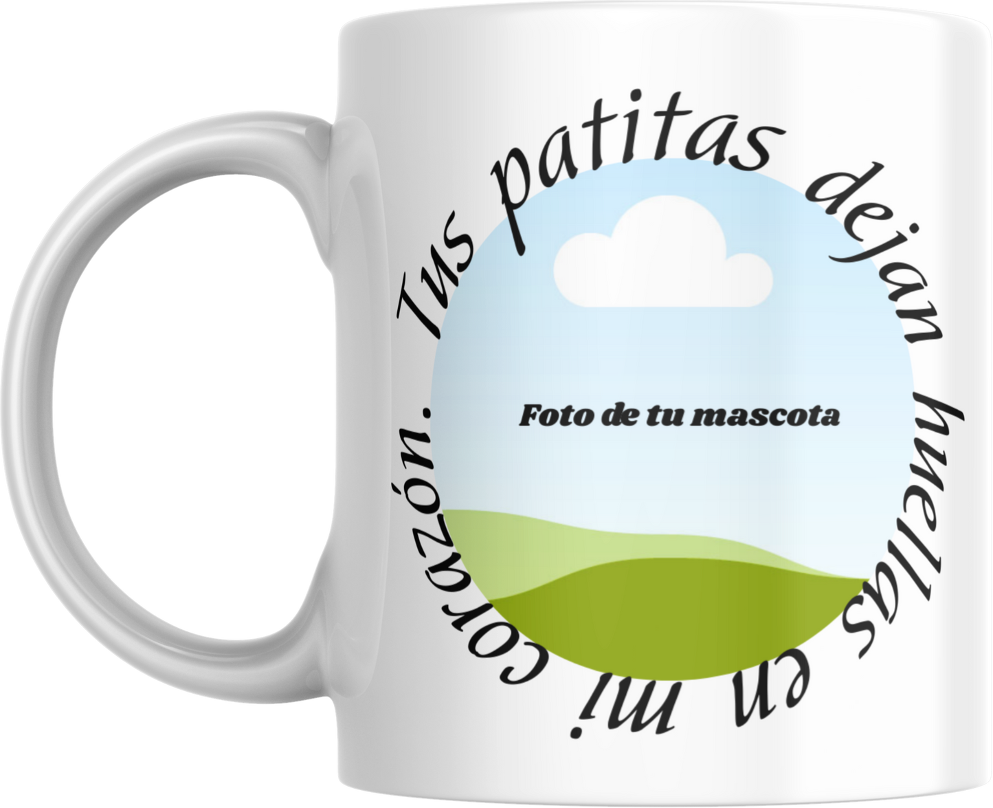 Taza personalizada "Huellas"
